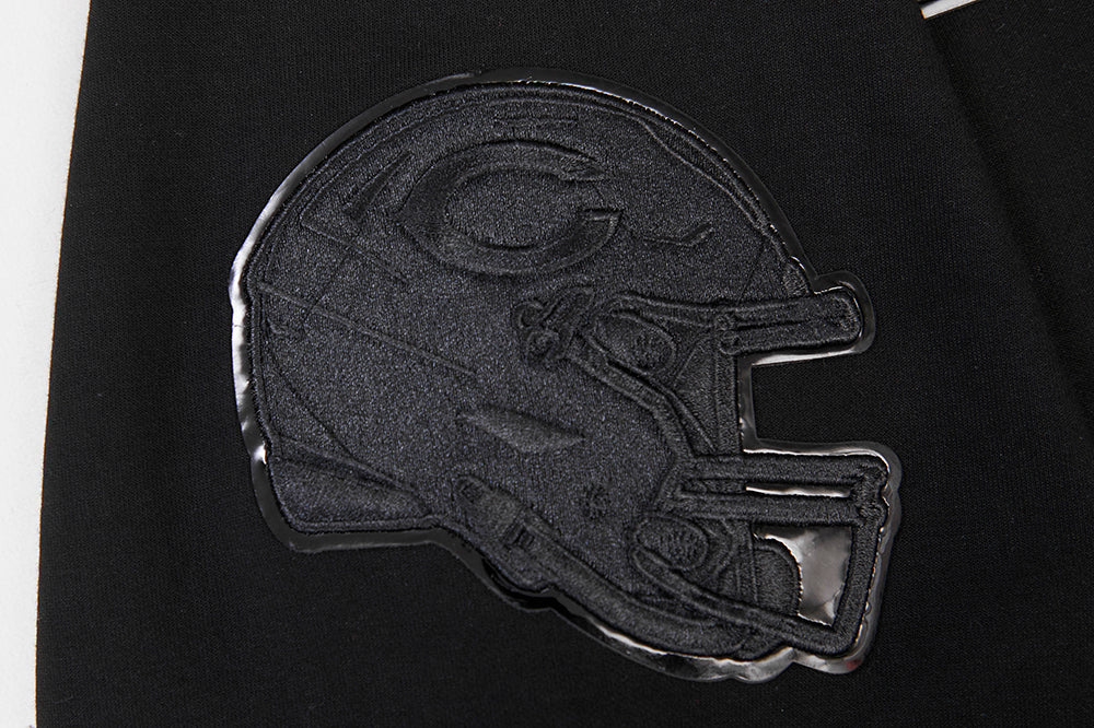 NFL CHICAGO BEARS TRIPLE BLACK MEN'S PULLOVER HOODIE