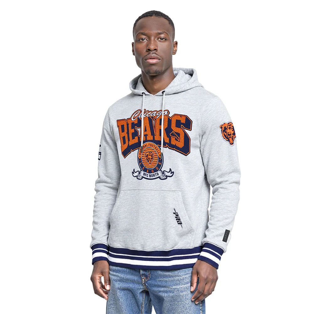 NFL CHICAGO BEARS TEAM BADGE MEN'S RIB FLC PO HOODIE