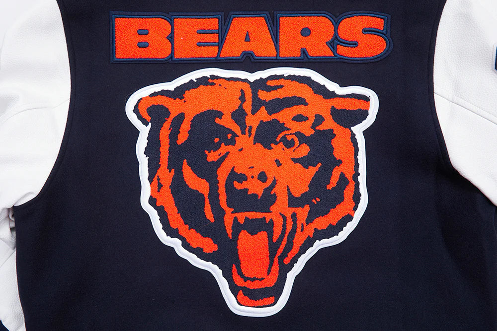 NFL CHICAGO BEARS MASHUP MEN'S RIB WOOL VARSITY JACKET