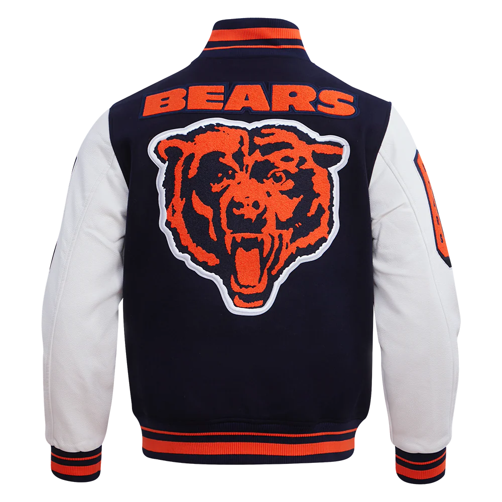 NFL CHICAGO BEARS MASHUP MEN'S RIB WOOL VARSITY JACKET