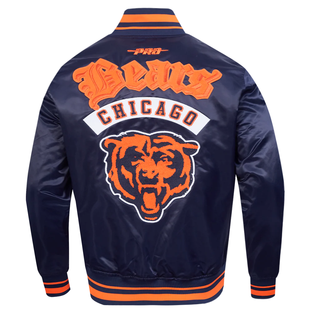 NFL CHICAGO BEARS BEST OF MEN'S RIB SATIN JACKET