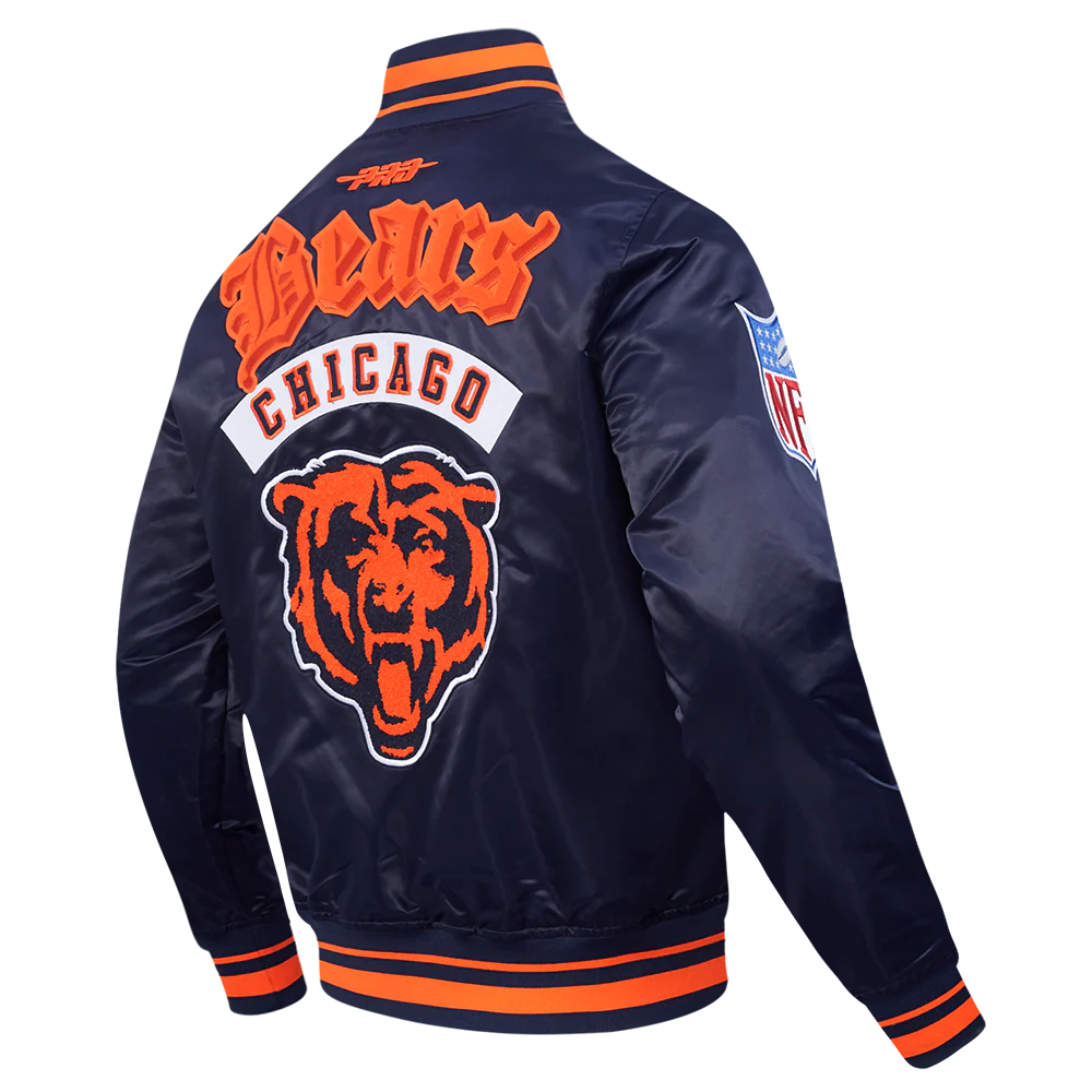 NFL CHICAGO BEARS BEST OF MEN'S RIB SATIN JACKET