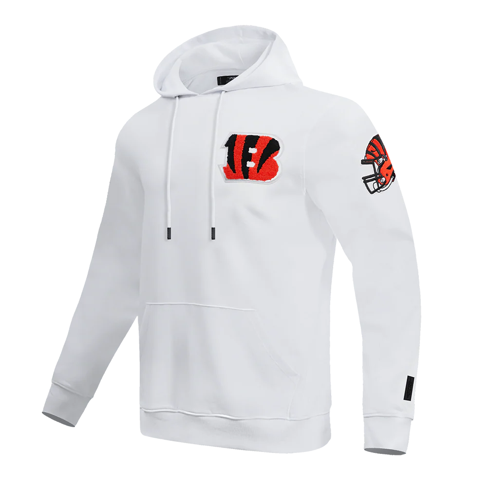 NFL CINCINNATI BENGALS CLASSIC CHENILLE MEN'S PULLOVER HOODIE
