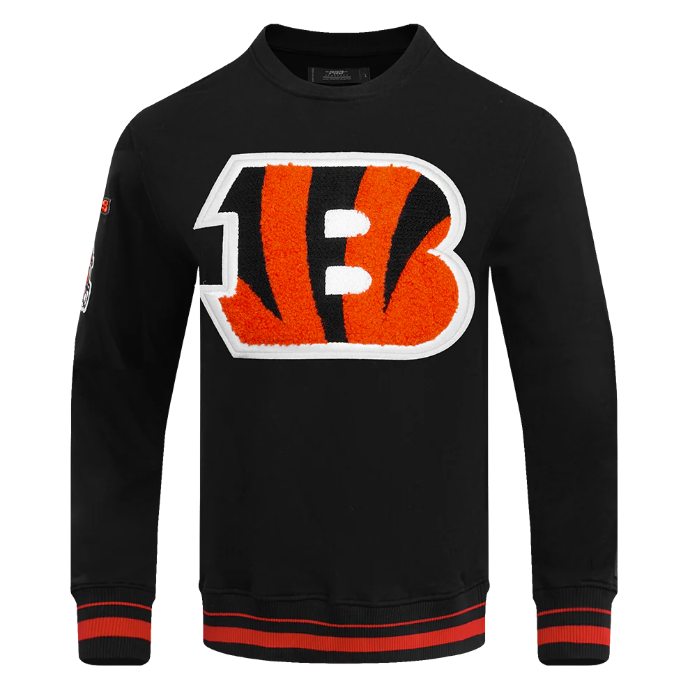 NFL CINCINNATI BENGALS MASHUP MEN'S RIB CREWNECK