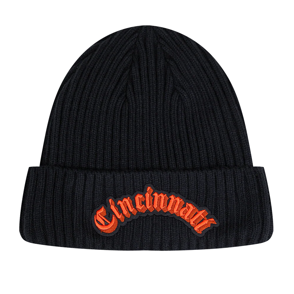 NFL CINCINNATI BENGALS OLD ENGLISH UNISEX BEANIE