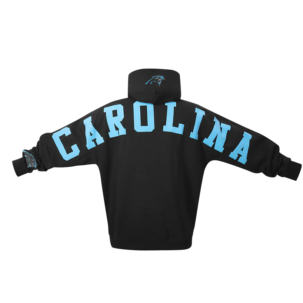 NFL CAROLINA PANTHERS WINGSPAN MEN'S DROP SHOULDER FLC PO HOODIE