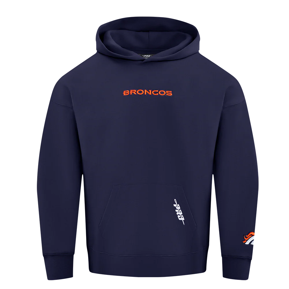 NFL DENVER BRONCOS WINGSPAN MEN'S DROP SHOULDER FLC PO HOODIE