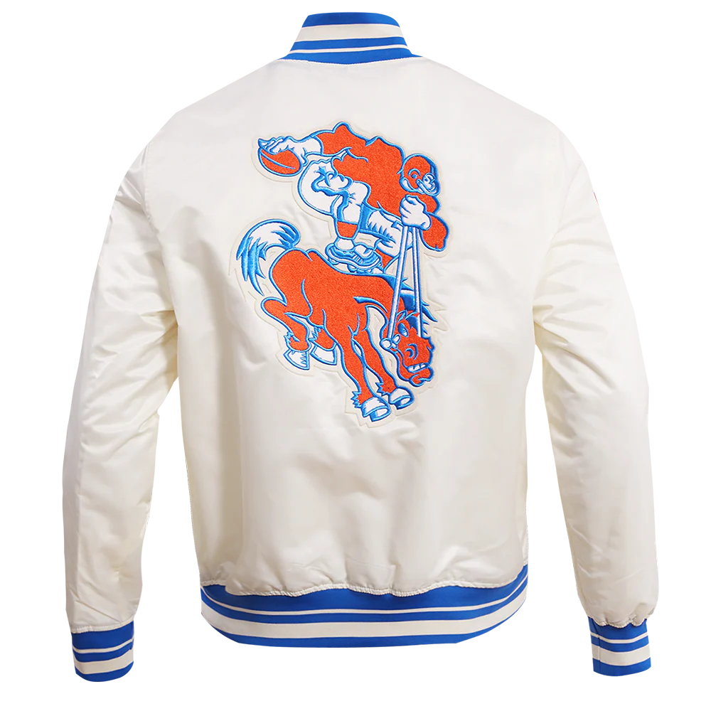 NFL DENVER BRONCOS RETRO CLASSIC MEN'S RIB SATIN JACKET