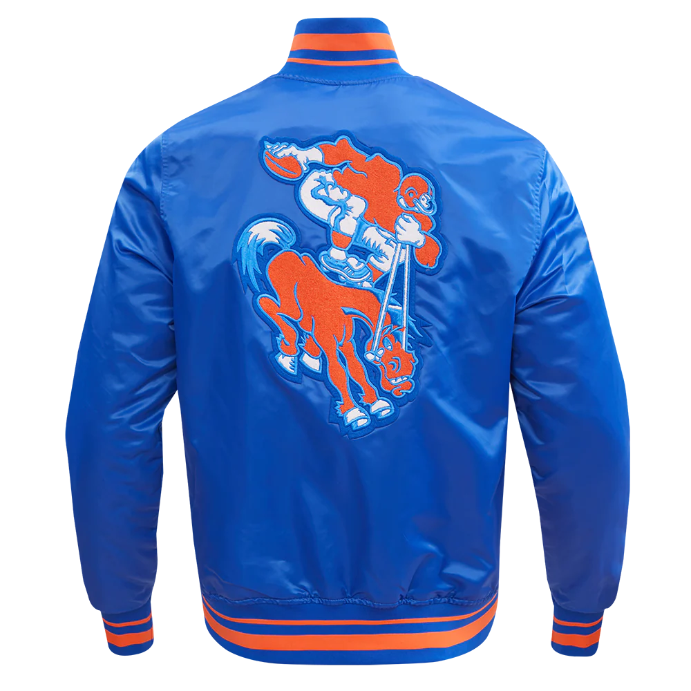 NFL DENVER BRONCOS RETRO CLASSIC MEN'S RIB SATIN JACKET