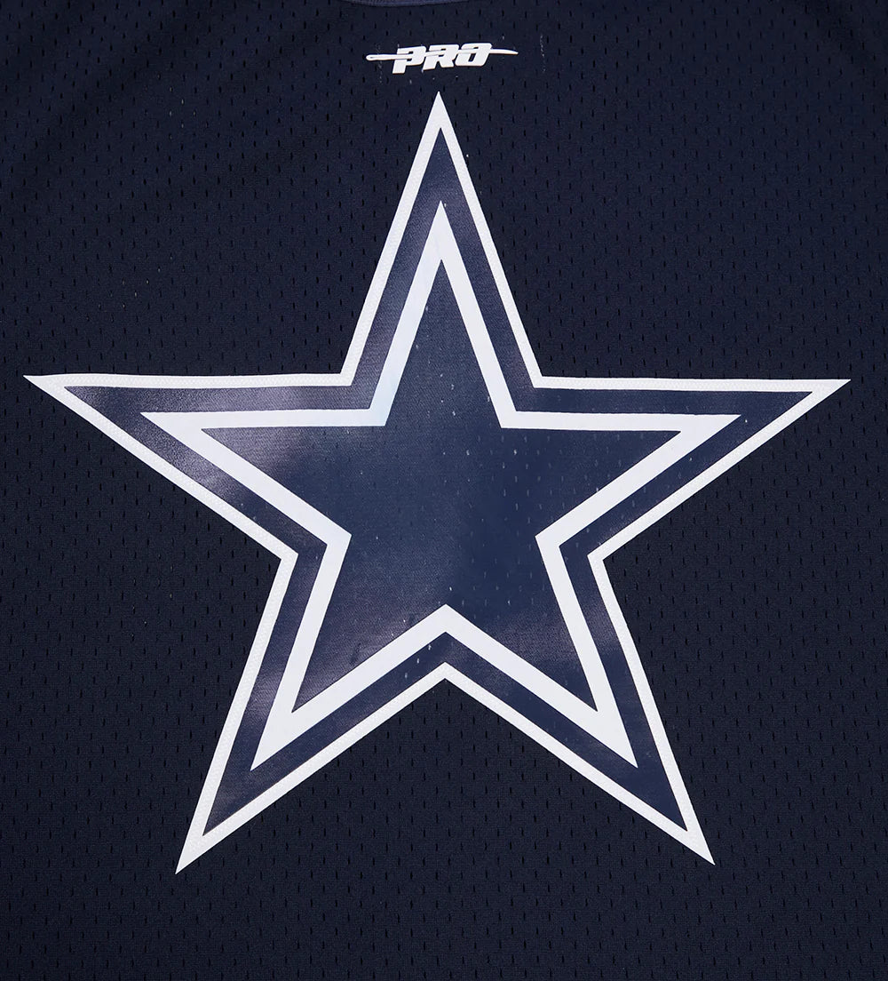 NFL DALLAS COWBOYS LOGO CLASSIC MEN'S MESH BUTTON DOWN JERSEY