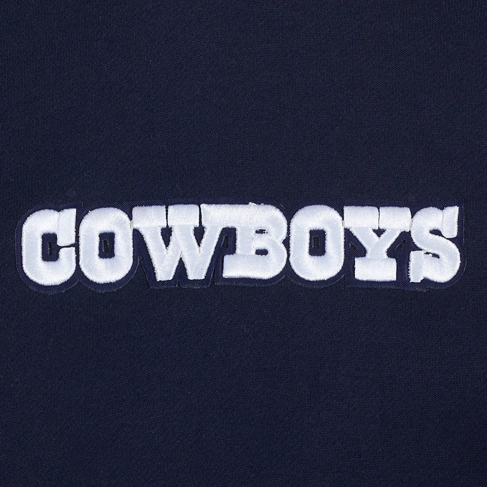 NFL DALLAS COWBOYS WINGSPAN MEN'S DROP SHOULDER FLEECE PULLOVER HOODIE