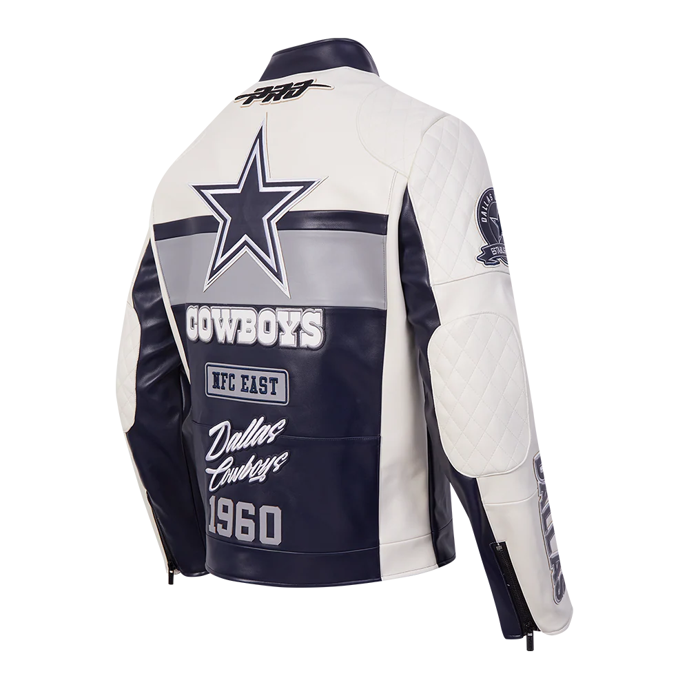 NFL DALLAS COWBOYS MEN'S MOTO JACKET