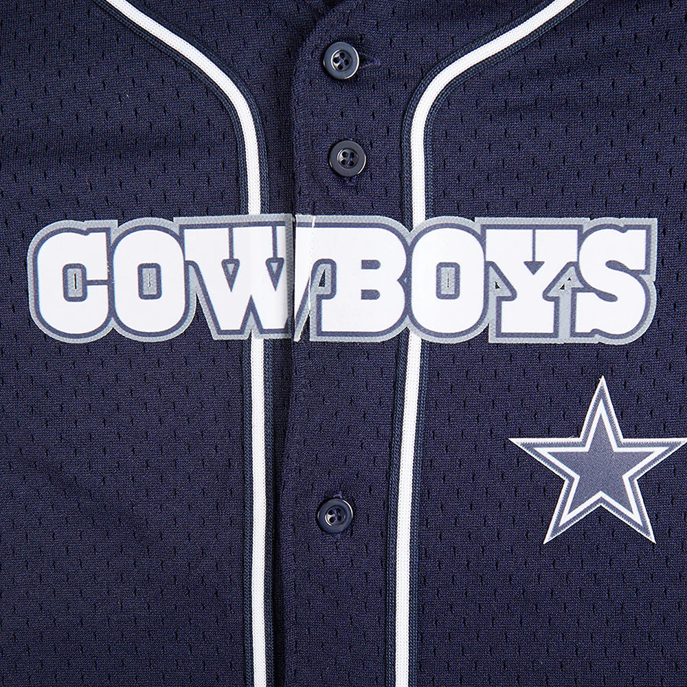 NFL DALLAS COWBOYS CLASSIC BIG BOYS MESH BUTTON DOWN SHIRT