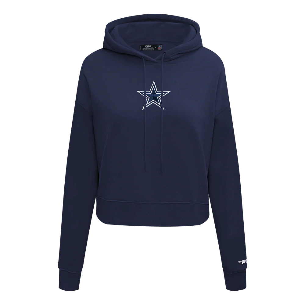 NFL DALLAS COWBOYS WINGSPAN WOMEN'S FLC CROPPED PO HOODIE