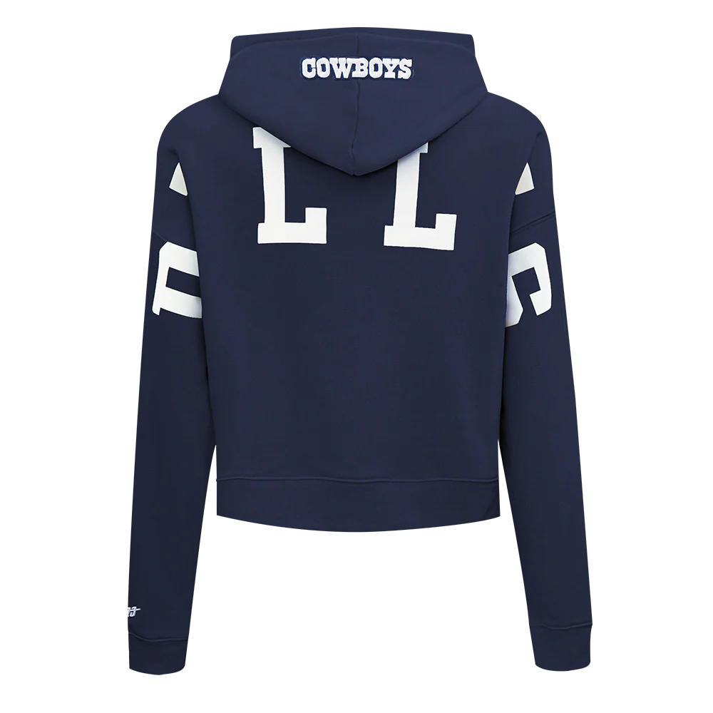NFL DALLAS COWBOYS WINGSPAN WOMEN'S FLC CROPPED PO HOODIE