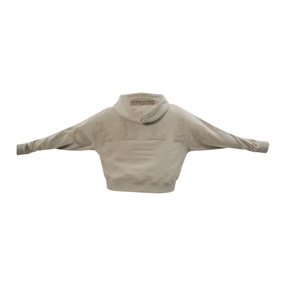 NFL DALLAS COWBOYS WINGSPAN WOMEN'S FLC CROPPED PO HOODIE