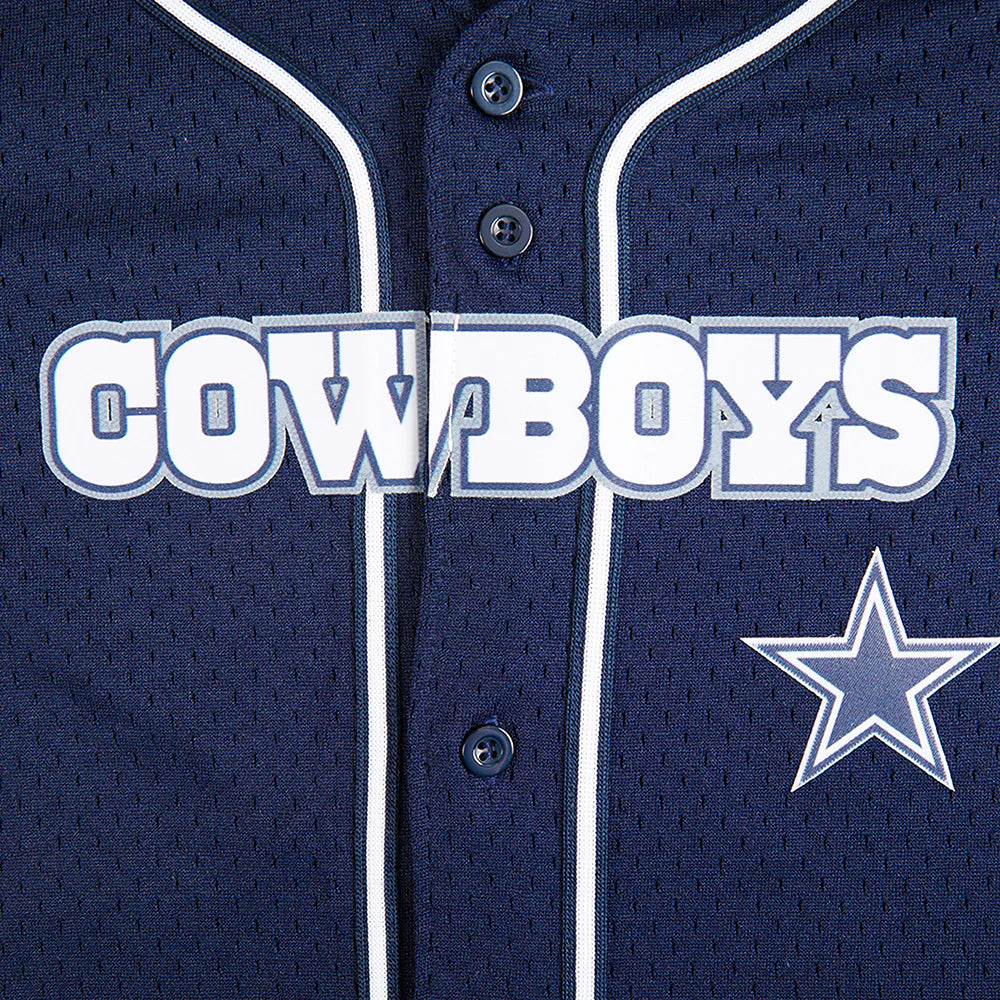NFL DALLAS COWBOYS CLASSIC LITTLE BOYS MESH BUTTON DOWN SHIRT