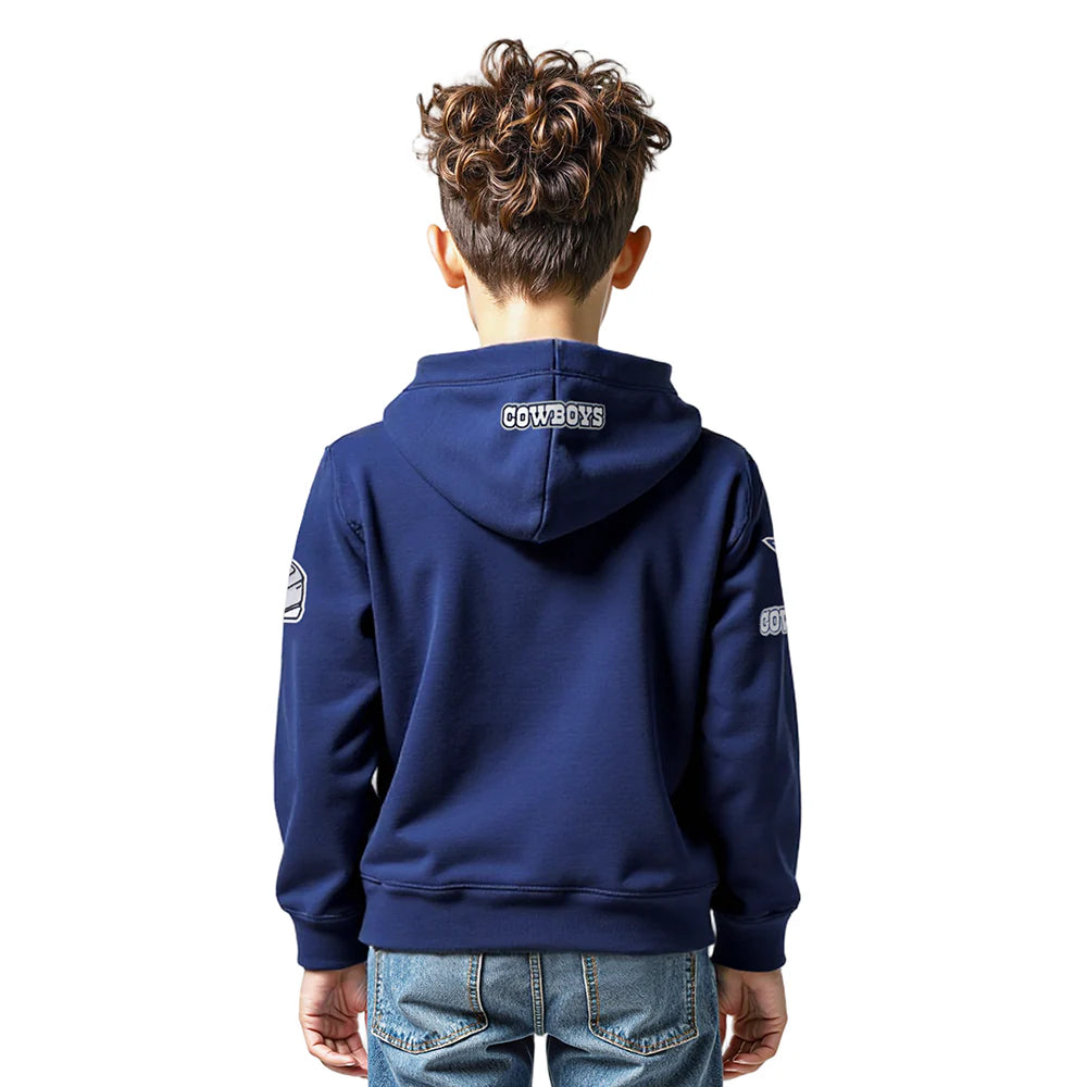 NFL DALLAS COWBOYS CLASSIC LITTLE BOYS FLEECE FULL ZIP HOODIE