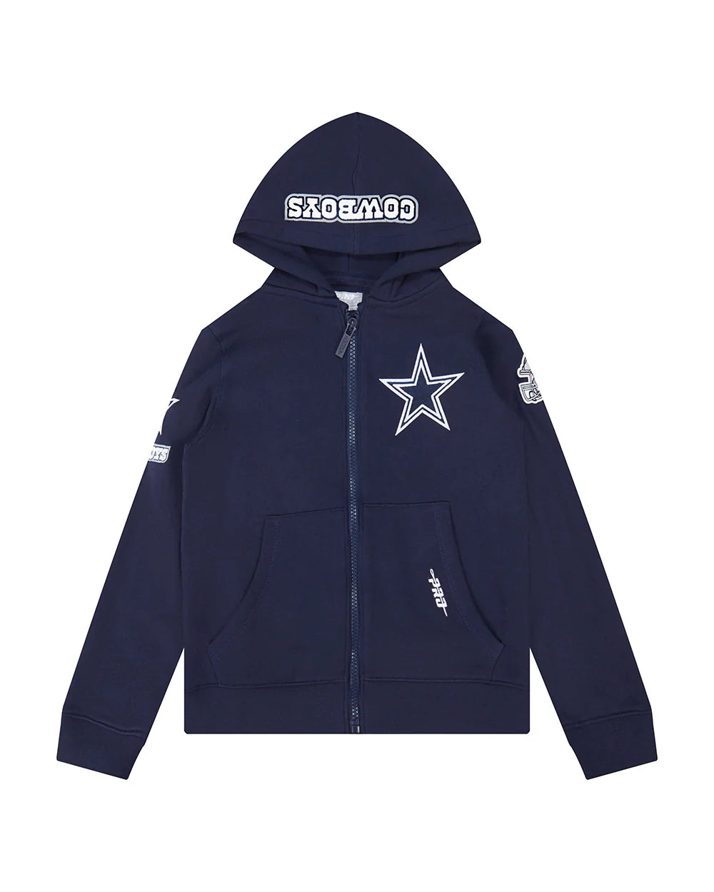 NFL DALLAS COWBOYS CLASSIC LITTLE BOYS FLEECE FULL ZIP HOODIE