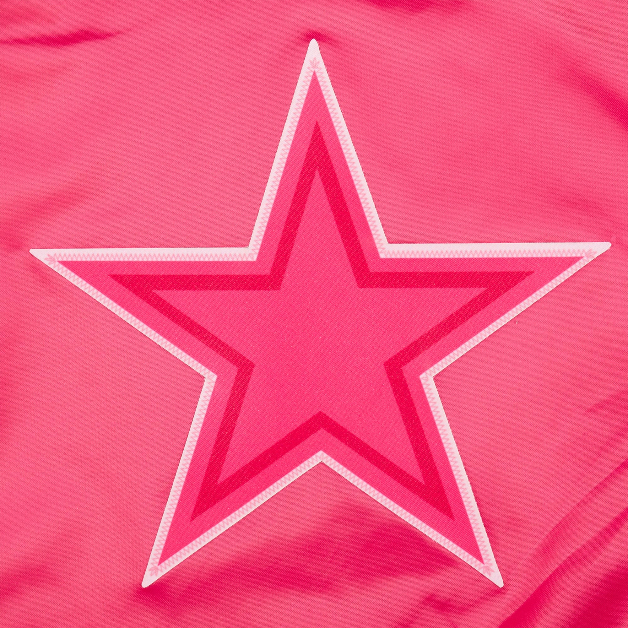 NFL DALLAS COWBOYS TRIPLE PINK LITTLE GIRLS SATIN JACKET