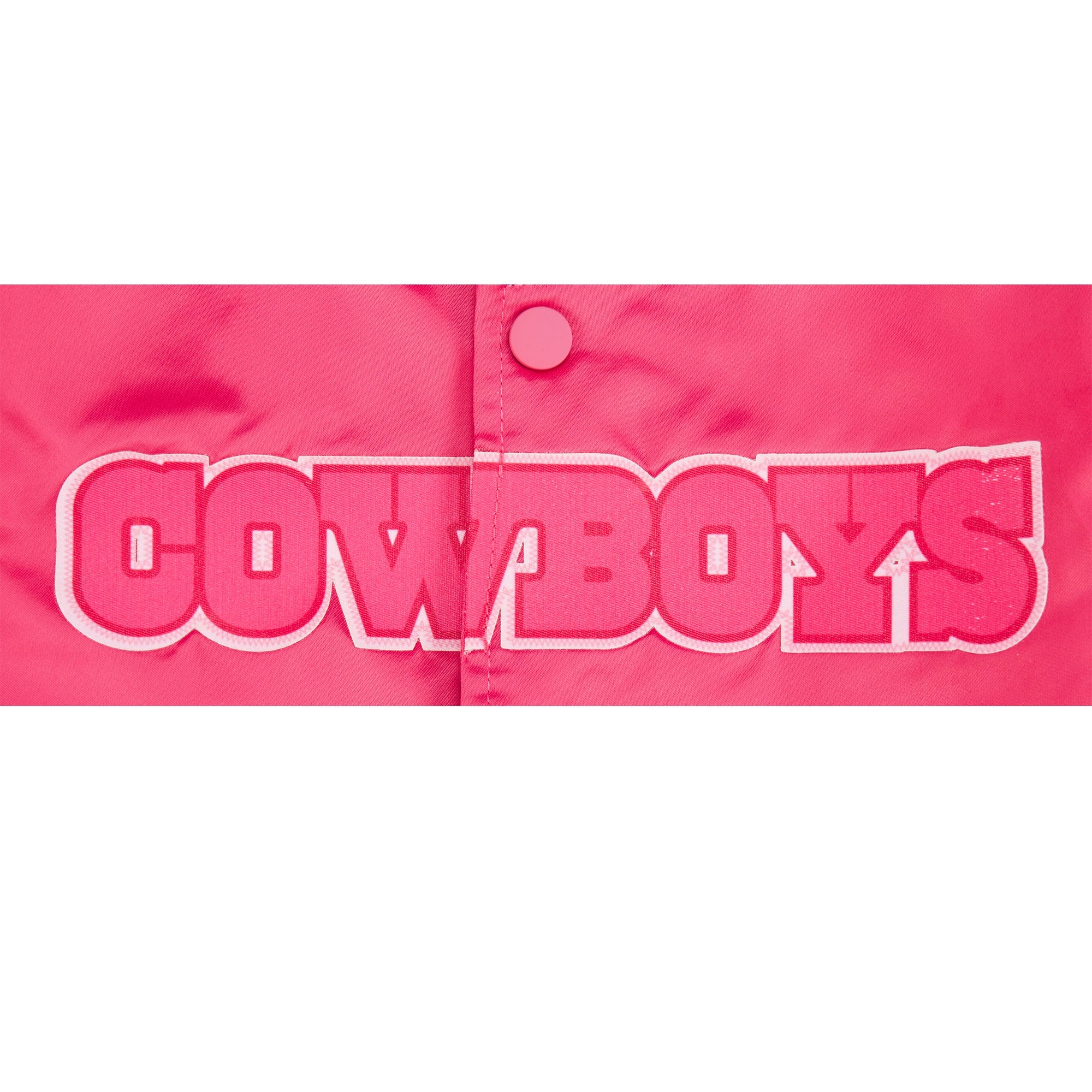 NFL DALLAS COWBOYS TRIPLE PINK LITTLE GIRLS SATIN JACKET
