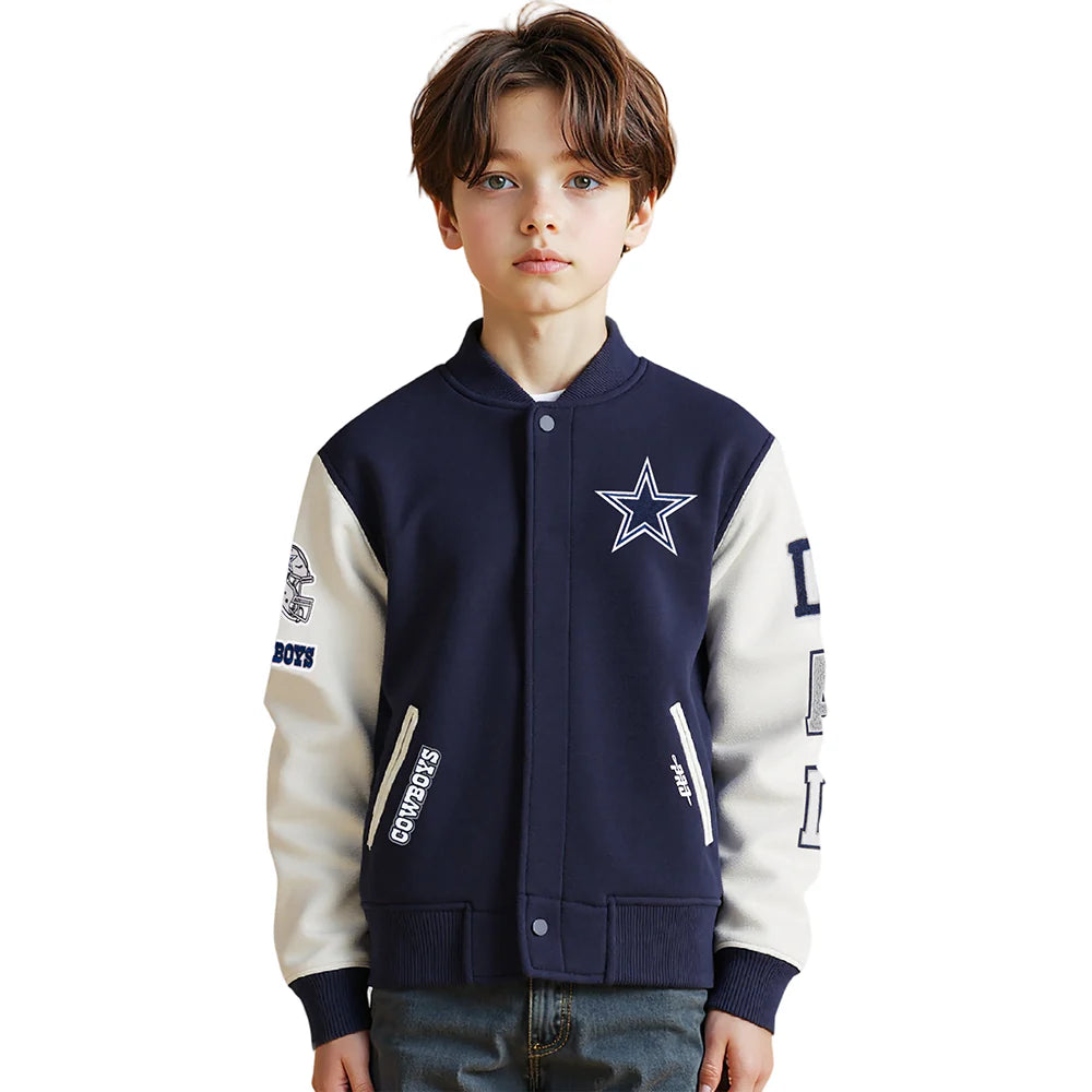 NFL DALLAS COWBOYS CLASSIC LITTLE BOYS WOOL VARSITY JACKET
