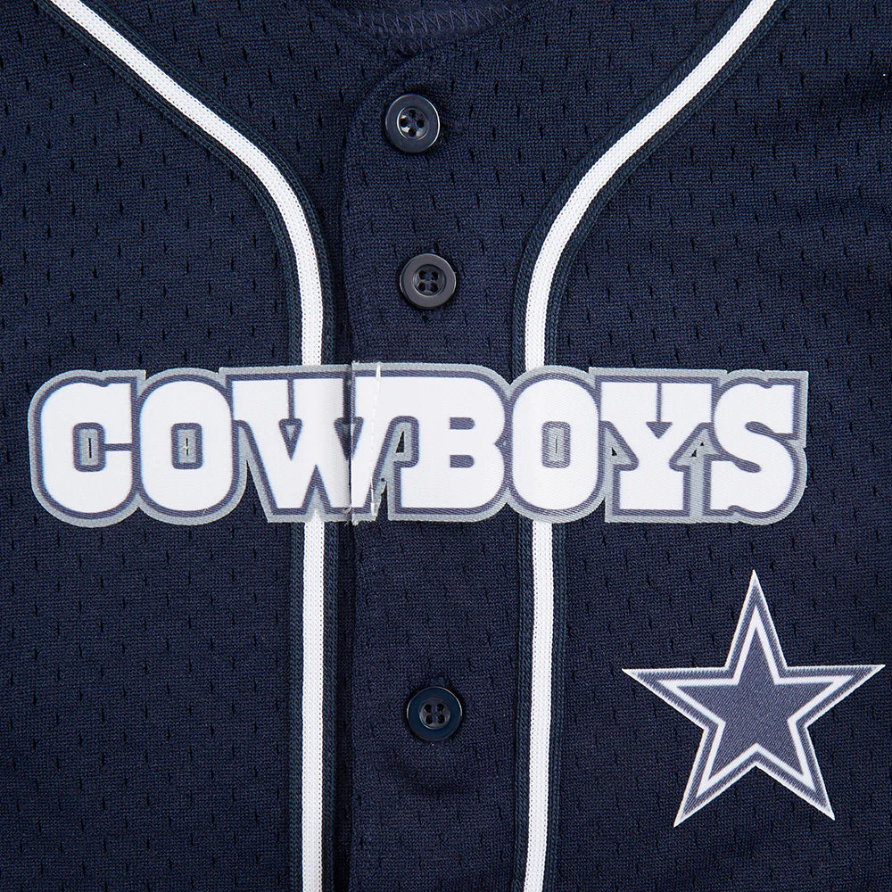 NFL DALLAS COWBOYS CLASSIC TODDLER BOYS MESH BUTTON DOWN SHIRT