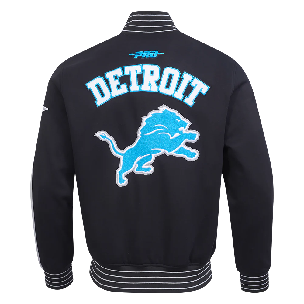 NFL DETROIT LIONS PRO GAME DAY MEN'S DBL KNIT JACKET