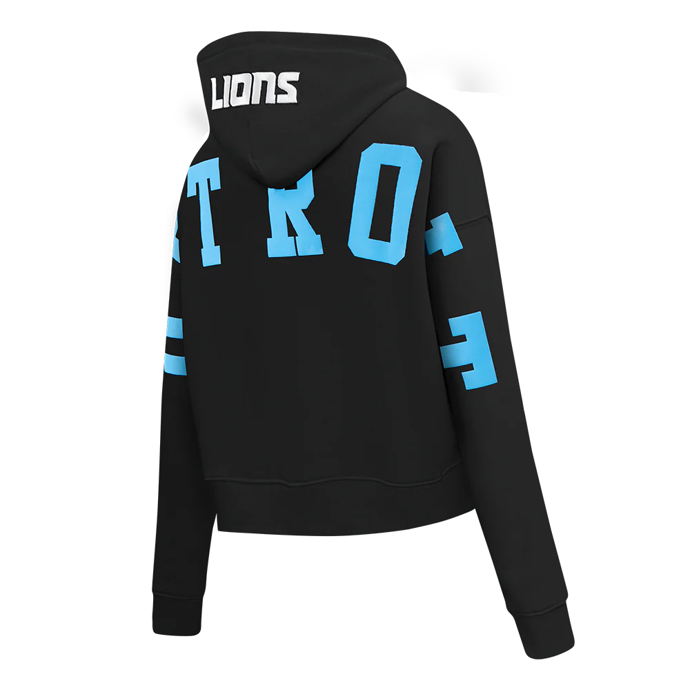NFL DETROIT LIONS WINGSPAN WOMEN'S FLC CROPPED PO HOODIE