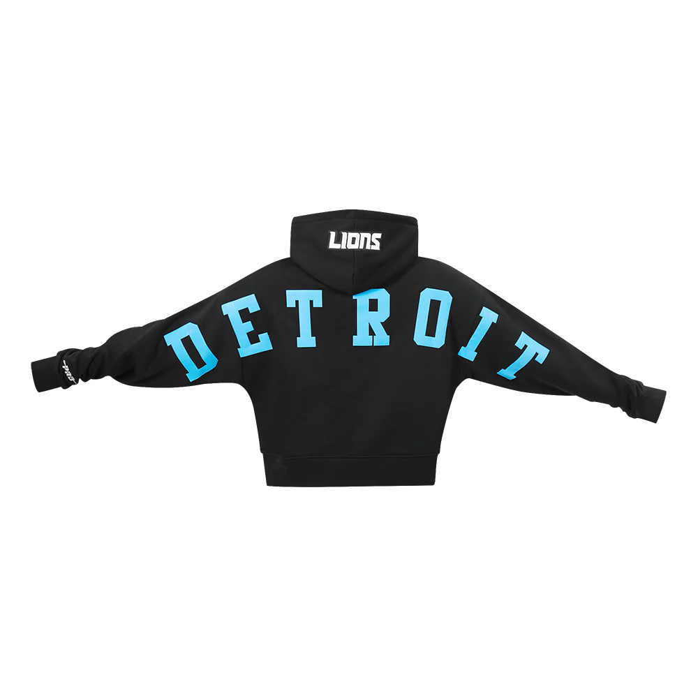 NFL DETROIT LIONS WINGSPAN WOMEN'S FLC CROPPED PO HOODIE