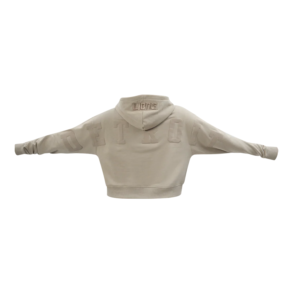 NFL DETROIT LIONS WINGSPAN WOMEN'S FLC CROPPED PO HOODIE