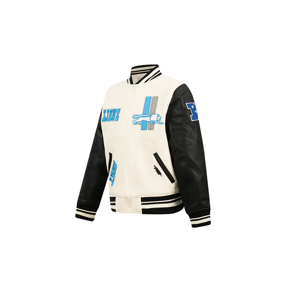 NFL DETROIT LIONS RETRO CLASSIC TODDLER BOYS RIB WOOL VARSITY JACKET