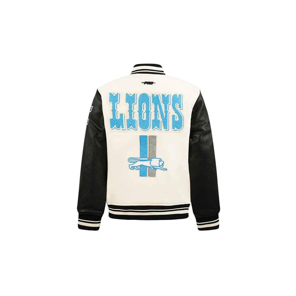 NFL DETROIT LIONS RETRO CLASSIC TODDLER BOYS RIB WOOL VARSITY JACKET