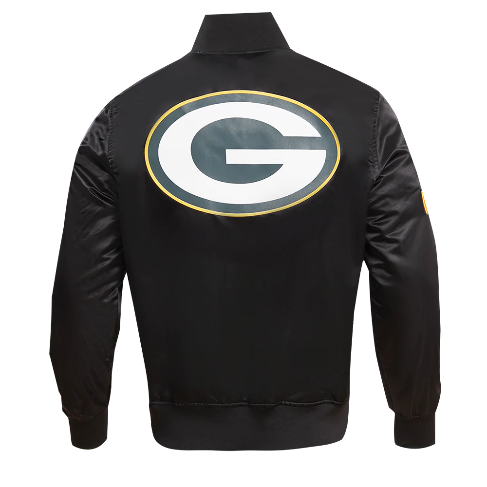 NFL GREEN BAY PACKERS BIG LOGO MEN'S SATIN JACKET