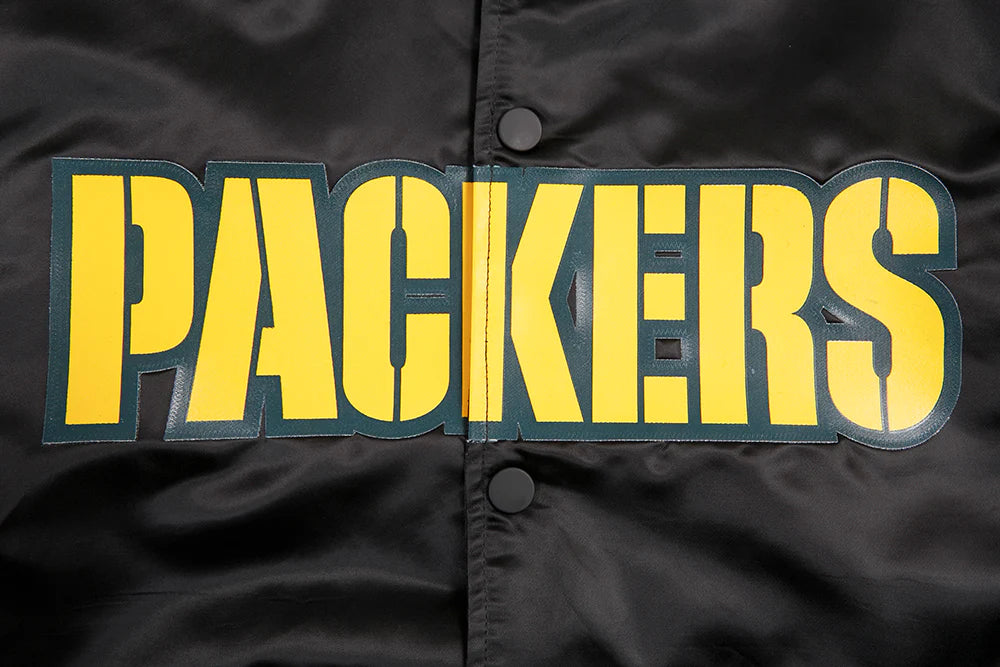 NFL GREEN BAY PACKERS BIG LOGO MEN'S SATIN JACKET