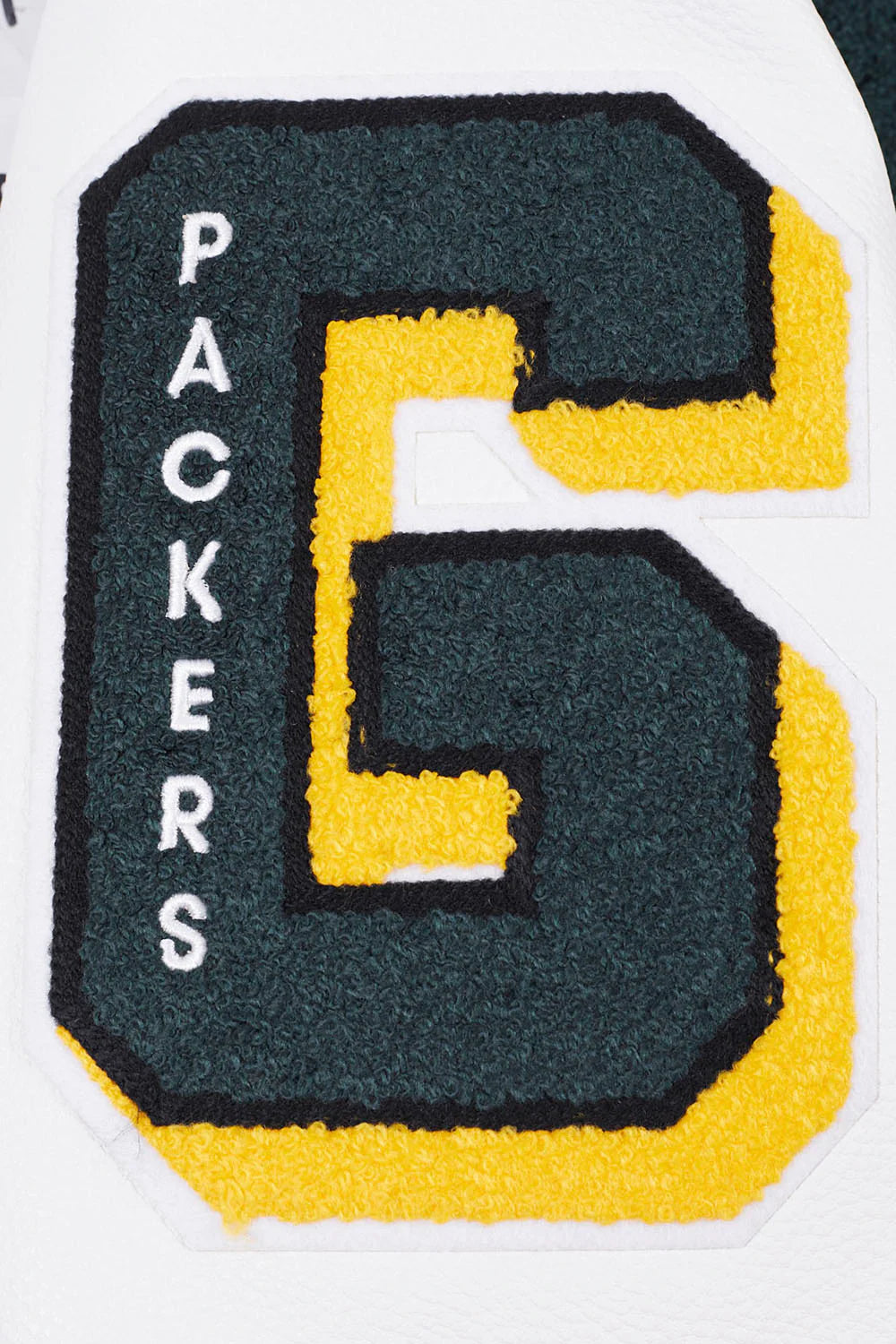 NFL GREEN BAY PACKERS MASHUP MEN'S RIB WOOL VARSITY JACKET