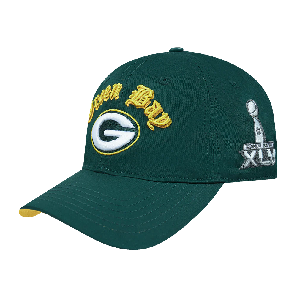 NFL GREEN BAY PACKERS OLD ENGLISH MEN'S DAD HAT