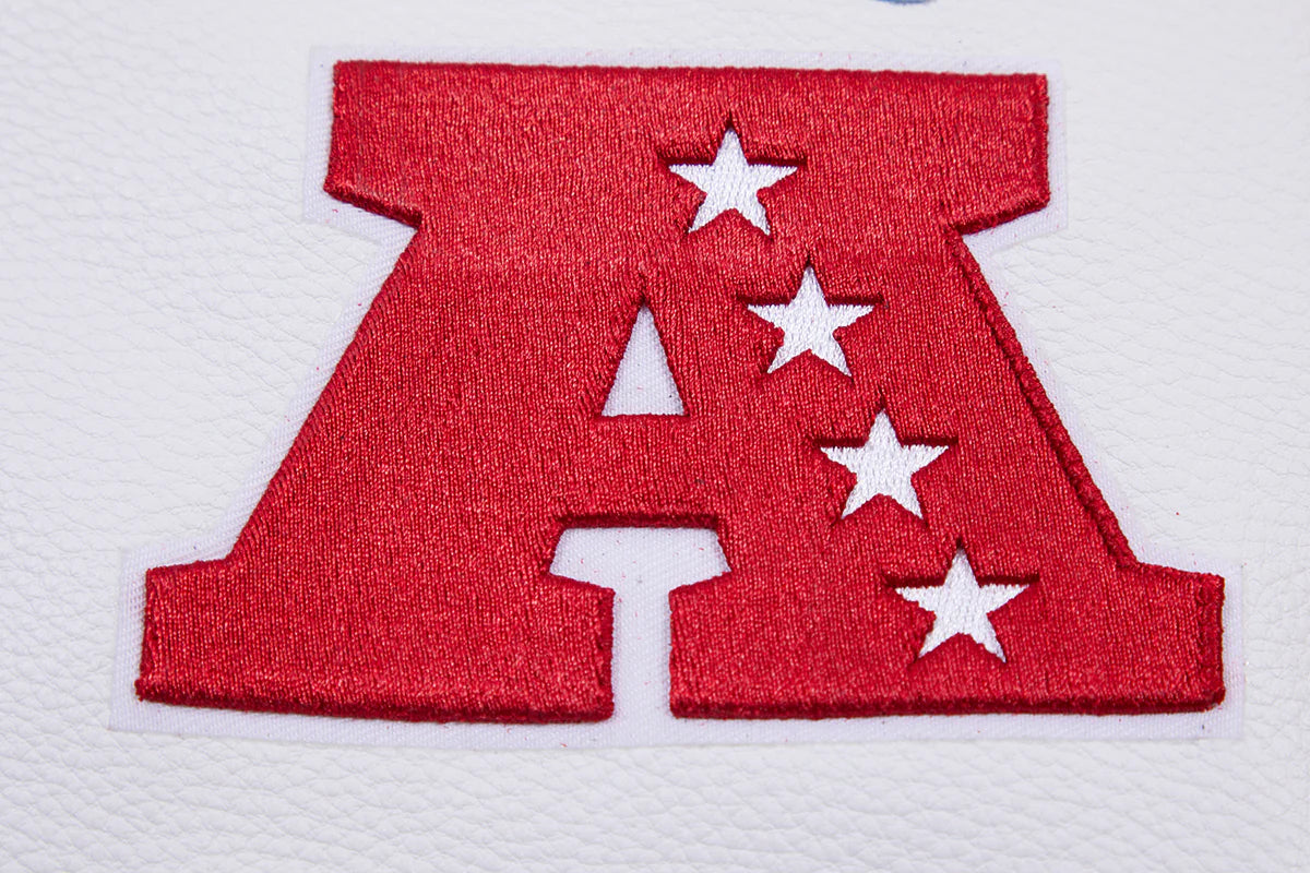 NFL HOUSTON OILERS RETRO CLASSIC MEN'S RIB WOOL VARSITY JACKET