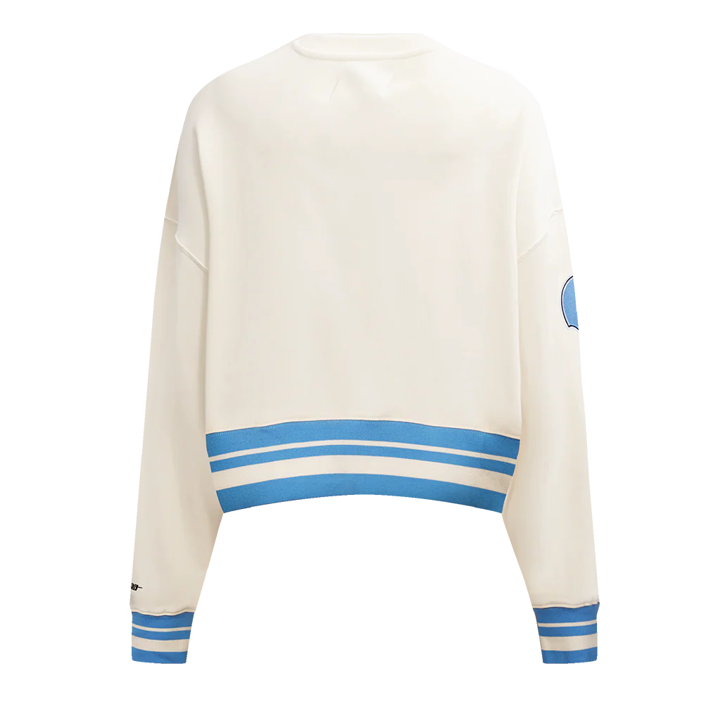 NFL HOUSTON OILERS RETRO CLASSIC WOMEN'S RIB CREWNECK
