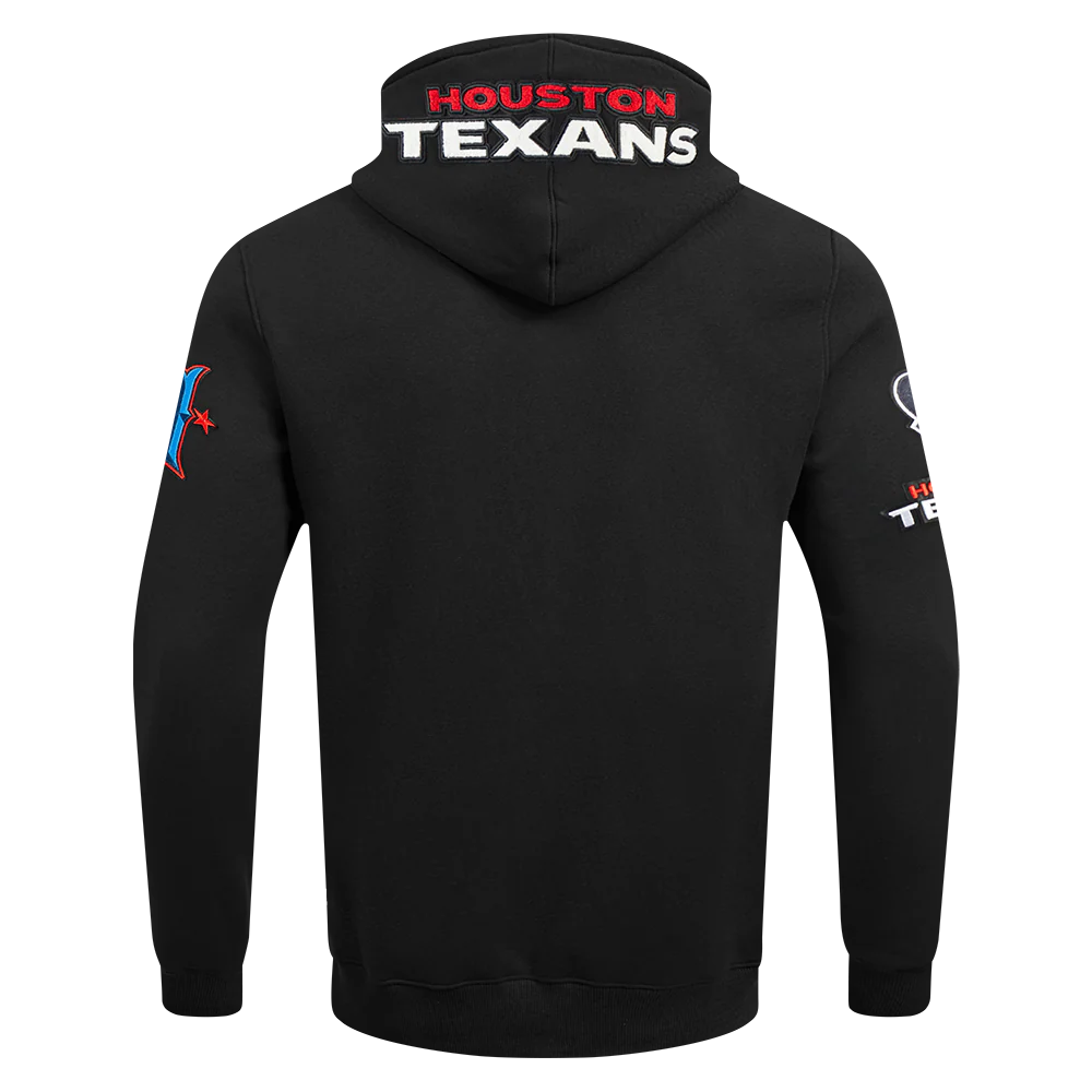 NFL HOUSTON TEXANS CLASSIC CHENILLE MEN'S DOUBLE KNIT PULLOVER HOODIE