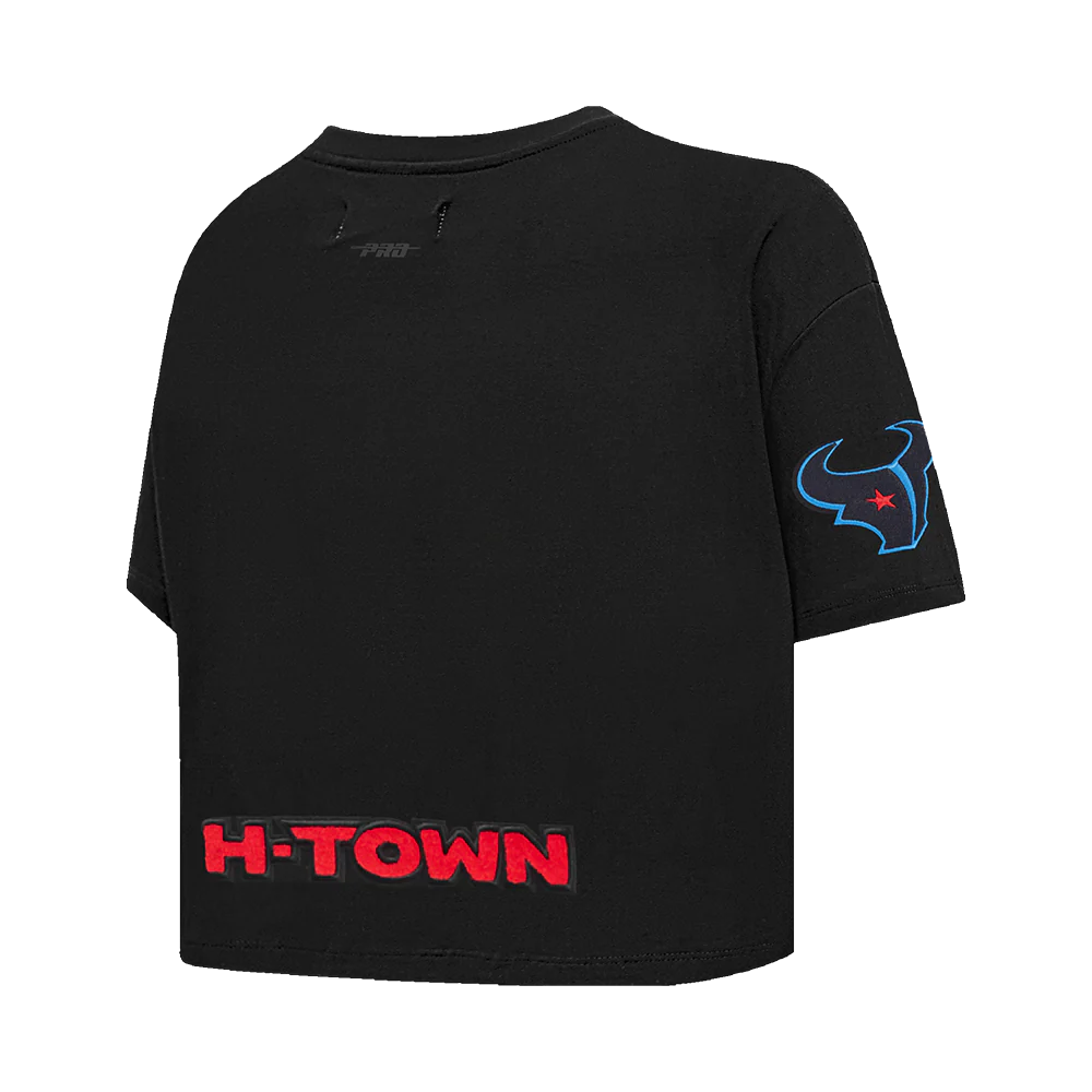 NFL HOUSTON TEXANS CJ STROUD #7 CLASSIC WOMEN'S SINGLE JERSEY BOXY TEE