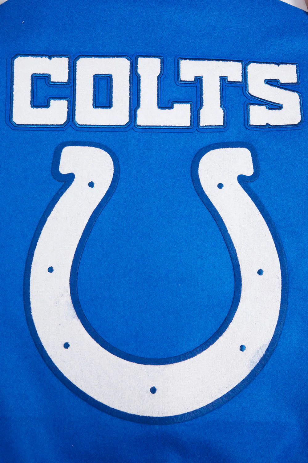 NFL INDIANAPOLIS COLTS MASHUP RIB WOOL MEN'S VARSITY JACKET