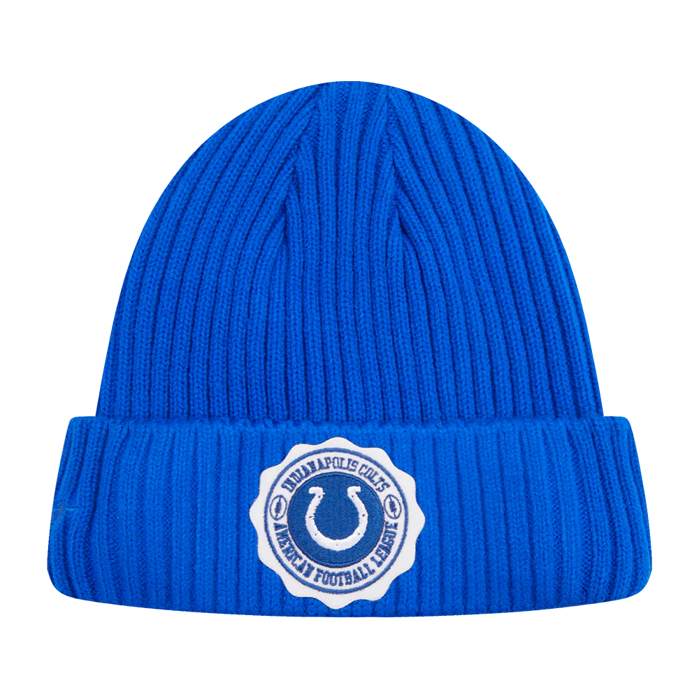 NFL INDIANAPOLIS COLTS CREST EMBLEM KNIT BEANIE