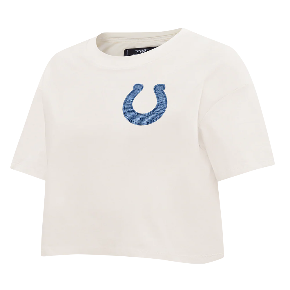 NFL INDIANAPOLIS COLTS VARSITY BLUES WOMEN'S SJ BOXY TEE