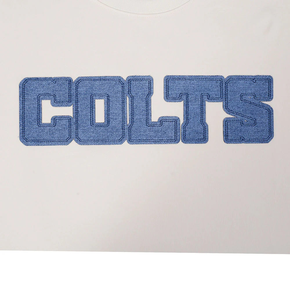 NFL INDIANAPOLIS COLTS VARSITY BLUES WOMEN'S SJ BOXY TEE