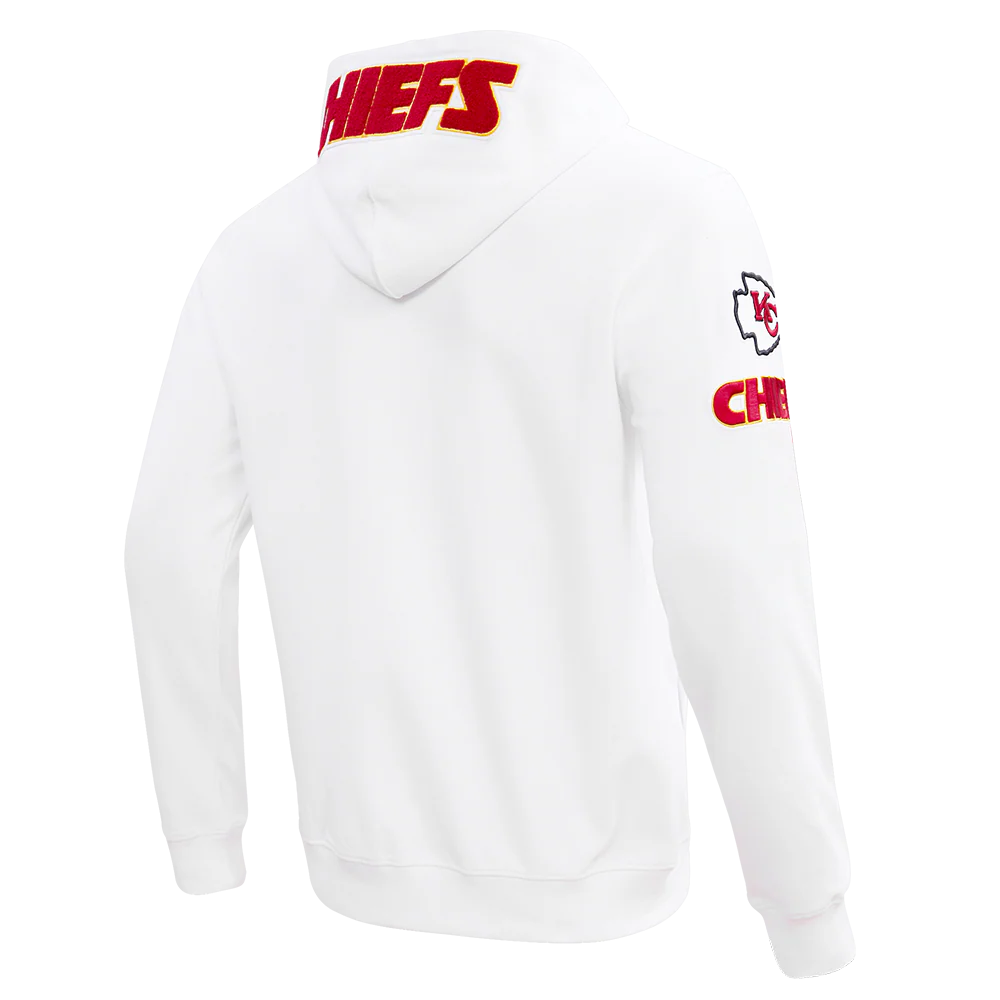 NFL KANSAS CITY CHIEFS CLASSIC CHENILLE MEN'S FULL ZIP HOODIE