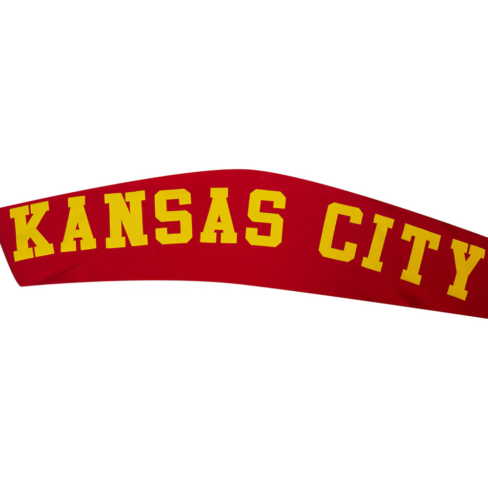 NFL KANSAS CITY CHIEFS WINGSPAN MEN'S DROP SHOULDER FLEECE PULLOVER HOODIE