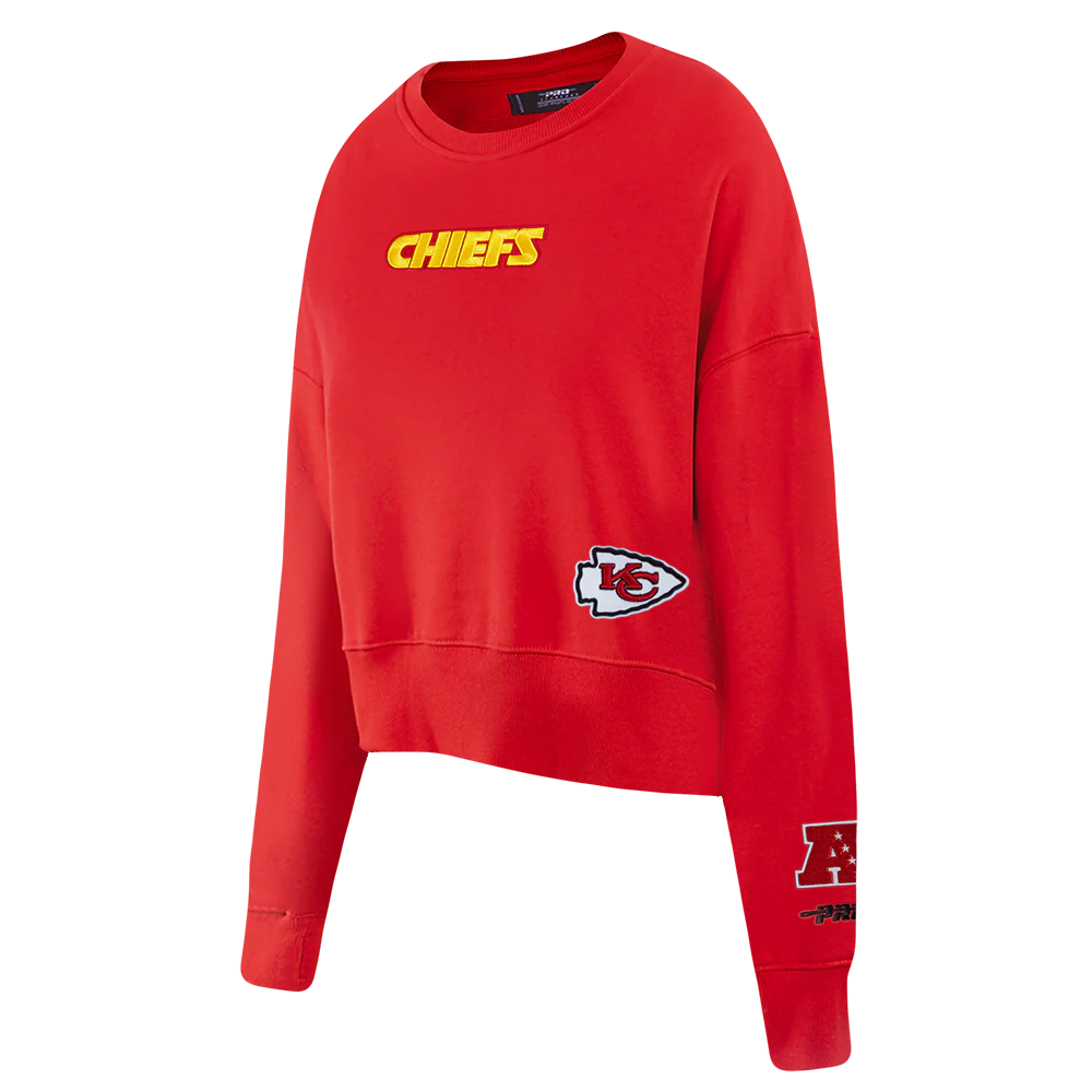 NFL KANSAS CITY CHIEFS WINGSPAN WOMEN'S FLEECE CREWNECK