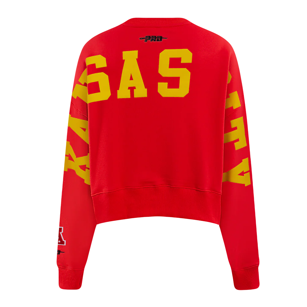 NFL KANSAS CITY CHIEFS WINGSPAN WOMEN'S FLEECE CREWNECK