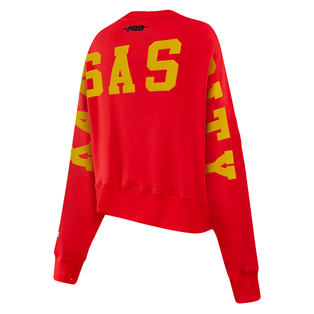 NFL KANSAS CITY CHIEFS WINGSPAN WOMEN'S FLEECE CREWNECK